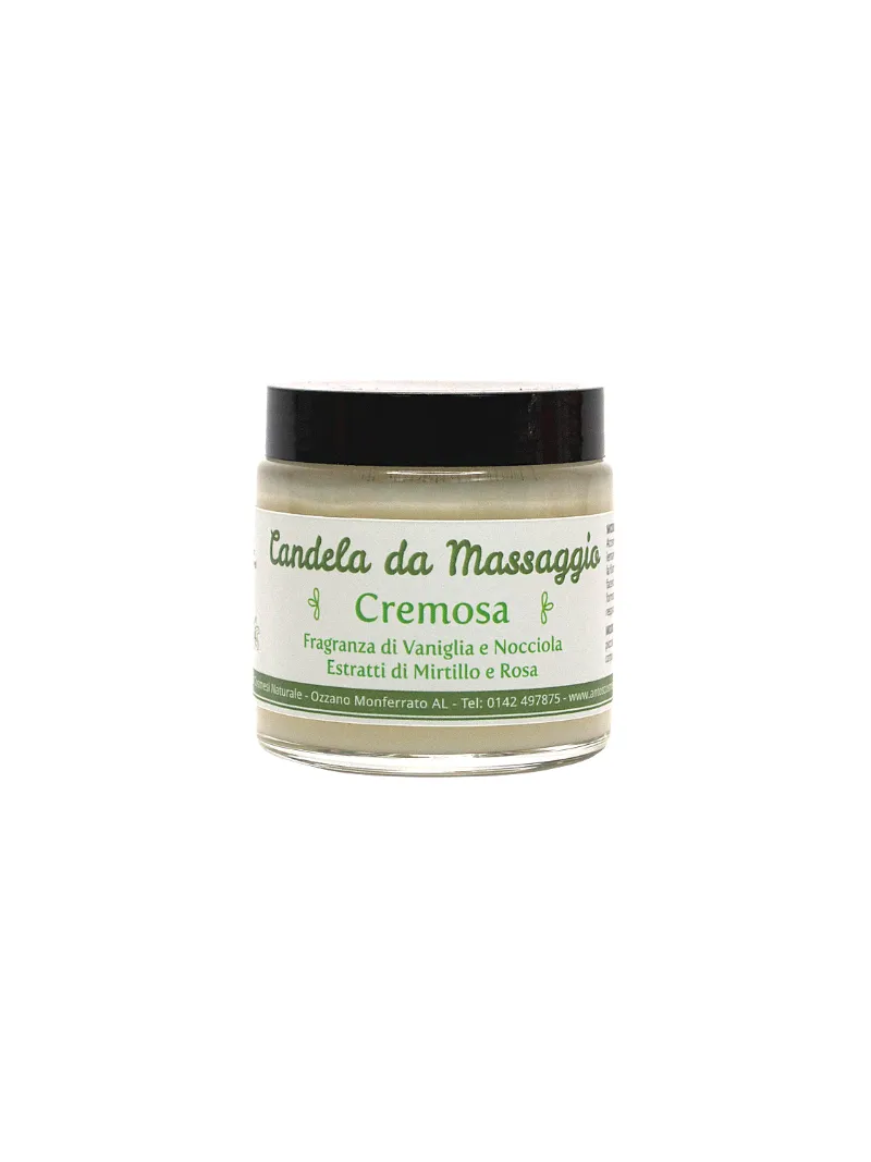 Body Butter - Creamy Vanilla &amp; Hazelnut Massage Candle 