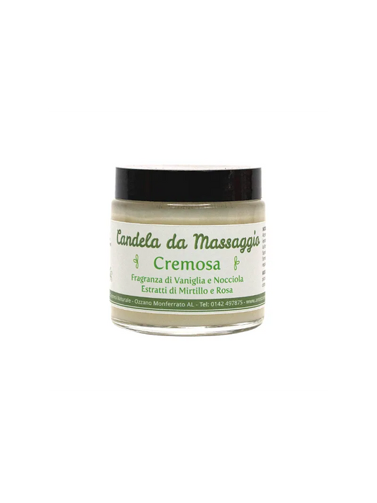 Body Butter - Creamy Vanilla &amp; Hazelnut Massage Candle 