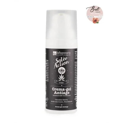 Crema-gel facial antiedad para hombre 50 ml