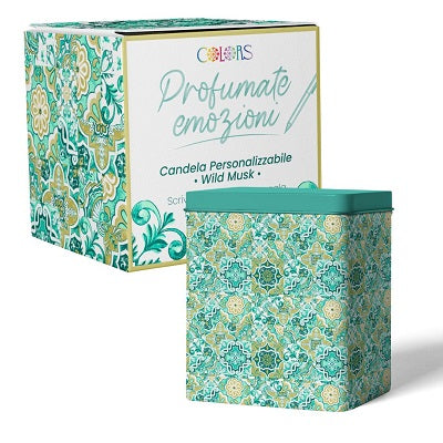 MAIOLICHE COLORS CUSTOMIZABLE CANDLE WILD MUSK UNDERGROUND 220g