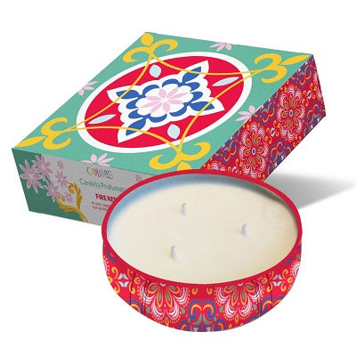 MAIOLICHE COLORS CANDLE FIRE RED PINE 400g