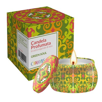 MAIOLICA COLORS GREEN SOUL CANDLE 120g