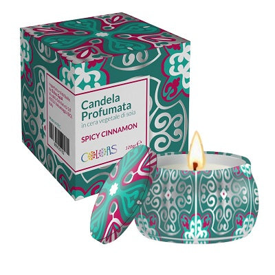MAIOLICHE COLORS CANDLE SPICY CINNAMON 120g