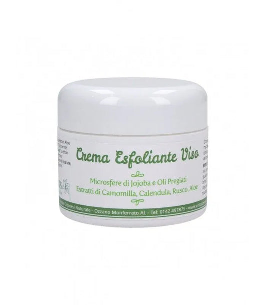 exfoliating face cream with jojoba vegetable microspheres