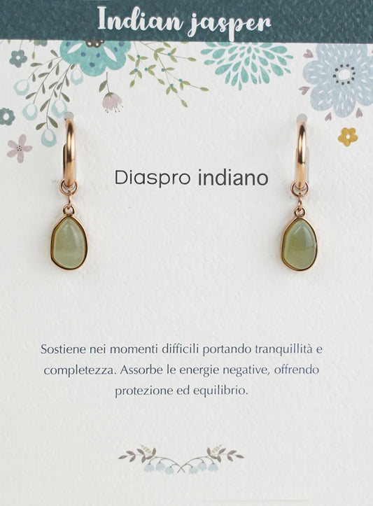 Orecchini Pietre dell'Anima diaspro indiano