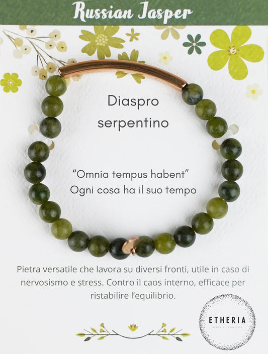 Bracciali Pietre della Filosofia diaspro serpentino