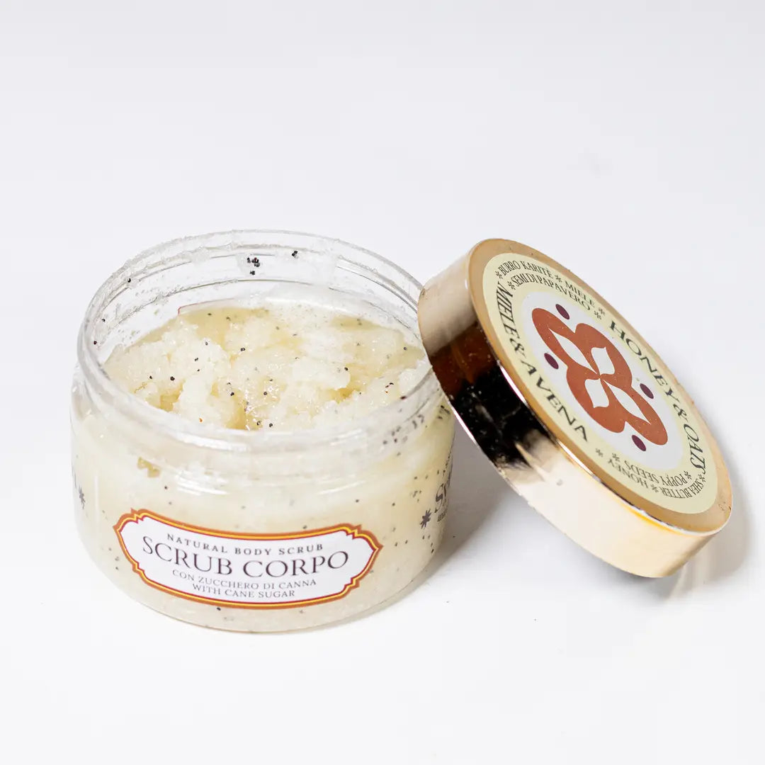 Scrub corpo al Miele e Avena: trattamento di dolcezza -250g