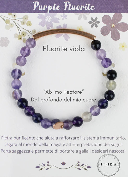 Bracciali Pietre della Filosofia fluorite viola
