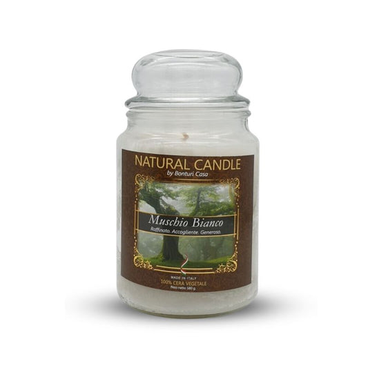 Candele Profumate muschio bianco 580g