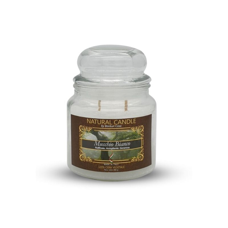 Candele Profumate muschio bianco 380g