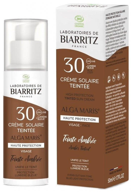 "Ambrée" BIO face tinted sun cream SPF 30 - 50ml