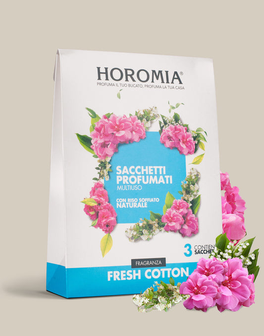 Bolsitas perfumadas multiusos Fresh Cotton 3 x 12 g