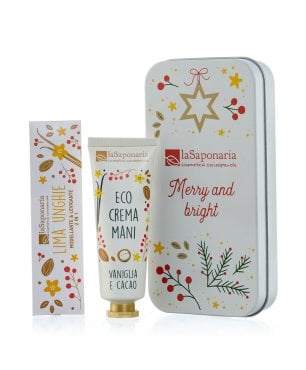 Scrigno - Crema mani Vaniglia e Cacao + Limetta unghie Dolci coccole