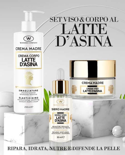 SET VISO E CORPO AL LATTE D'ASINA - 3 prodotti