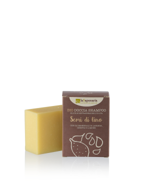 Solid shower shampoo with flax seeds 100g