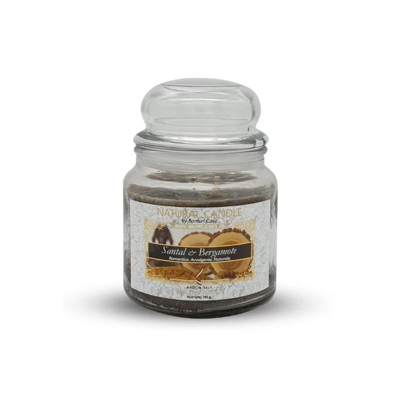 Candele Profumate santal e bergamote 380g