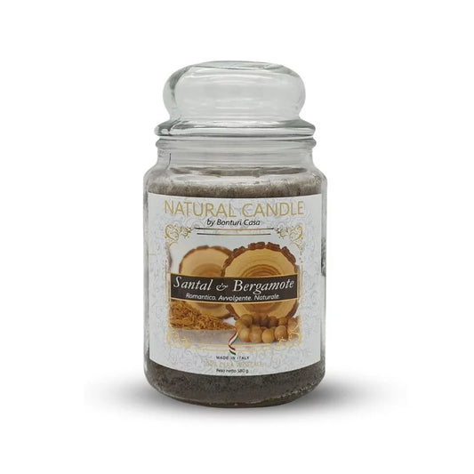 Candele Profumate santal e bergamote 580g