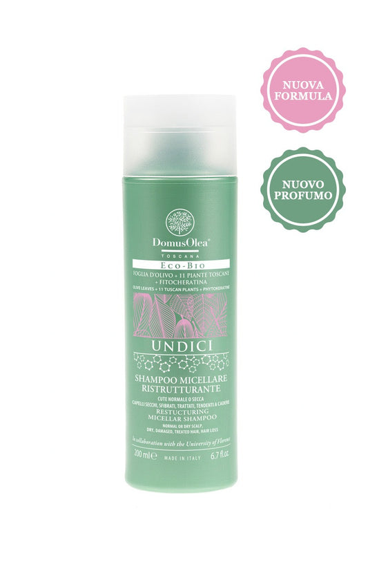 SHAMPOO MICELLARE RISTRUTTURANTE – UNDICI 200ml