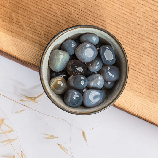 Tumbled Grey Agate
