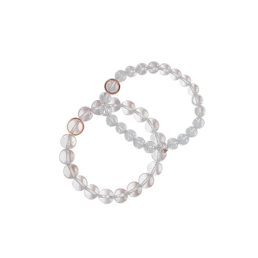 Pulsera de cristal de roca del zodíaco