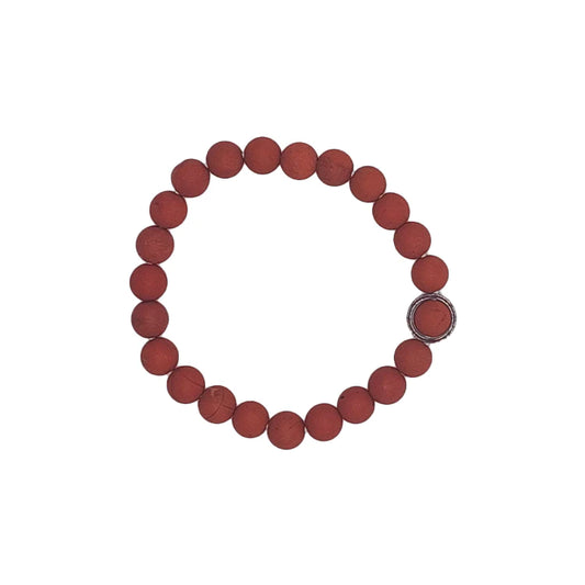 Pulsera de Jaspe Rojo 4 Elementos