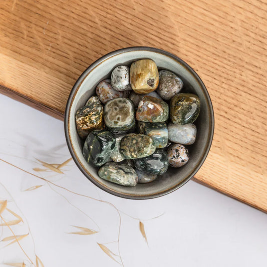 Jaspe oceánico pulido