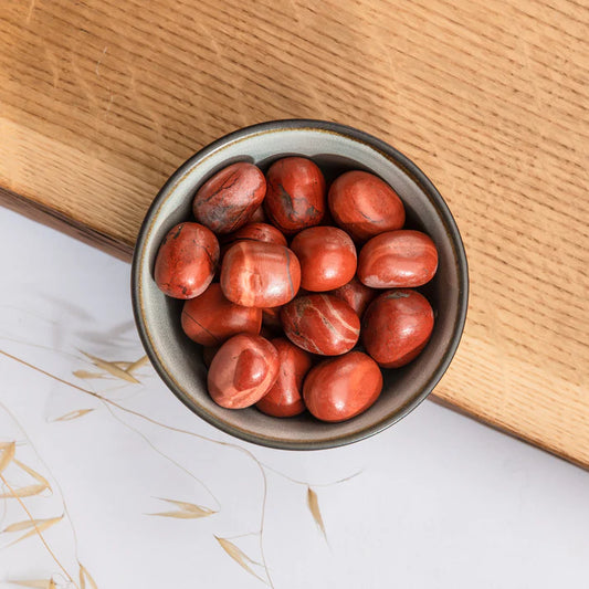 Satén de jaspe rojo pulido