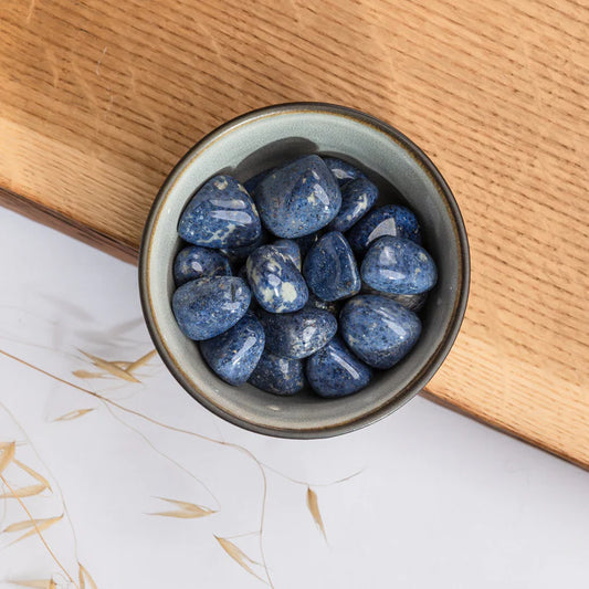 Tumbled Dumortierite