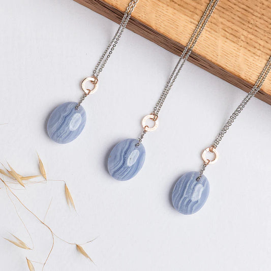 Collar de calcedonia del zodíaco - Edición limitada