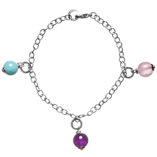 Pulsera con dijes de amor