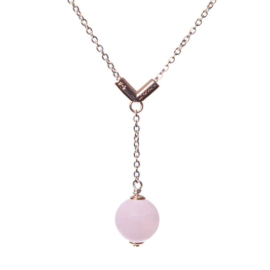 Colgante de Cuarzo Rosa Diosa - Amor Incondicional