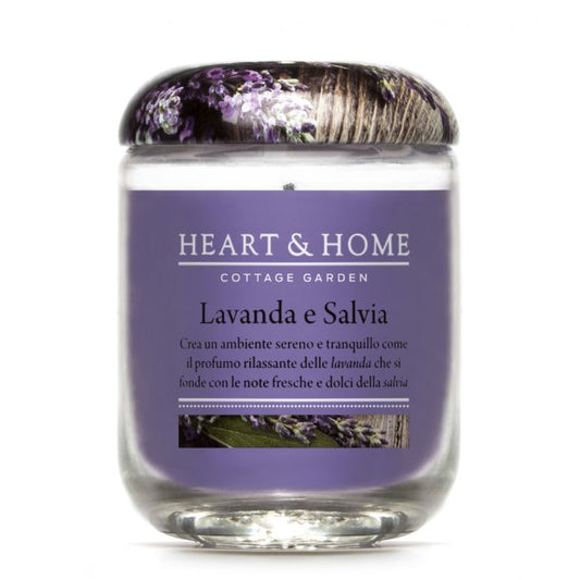 vela de lavanda y salvia