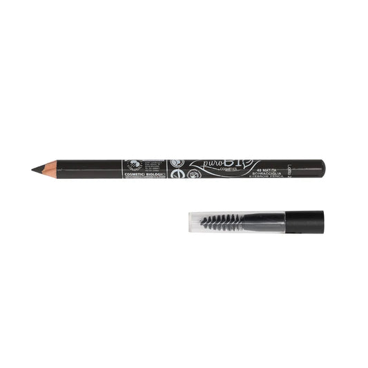 eyebrow pencil with brush - charcoal