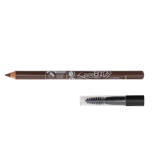 eyebrow pencil with brush - warm brown