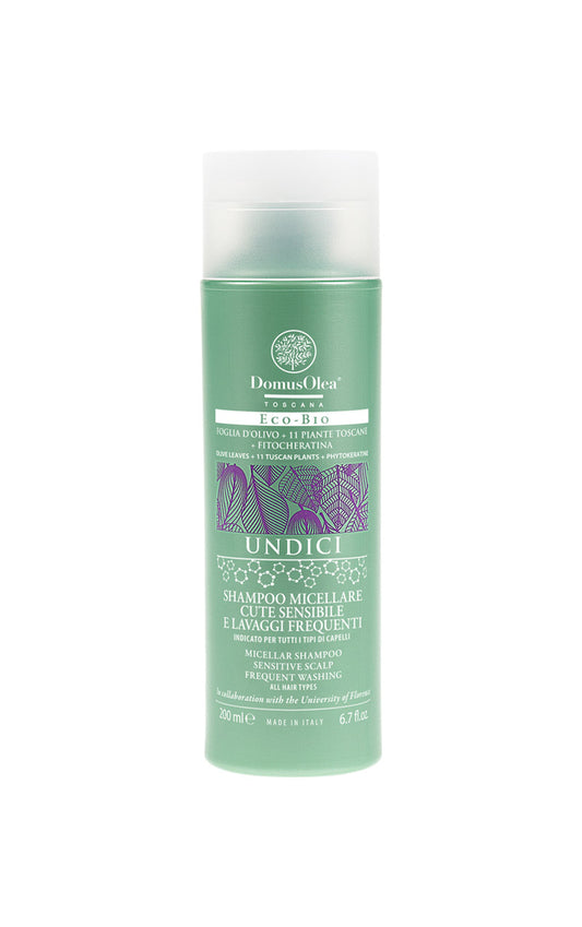 SHAMPOO MICELLARE CUTE SENSIBILE E LAVAGGI FREQUENTI – UNDICI 200ml